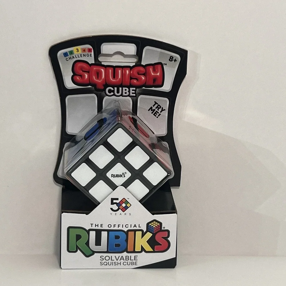 Rubik's Cube Squish 3x3 Soft Sensory Puzzle Game 50th Anniversary